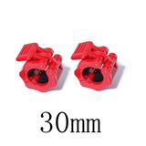 1 Pair 25mm 30mm Spinlock Collars Barbell Collar Lock Dumbell Clips Clamp Weight lifting Bar Gym Dumbbell Fitness Body Building