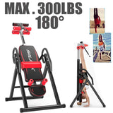 Heavy Duty Gravity Inversion Table Foldable Back Neck Pain Exercise Therapy Bench Home Gym Body Sculpture Fitness Equipment