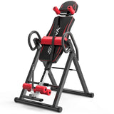 Heavy Duty Gravity Inversion Table Foldable Back Neck Pain Exercise Therapy Bench Home Gym Body Sculpture Fitness Equipment